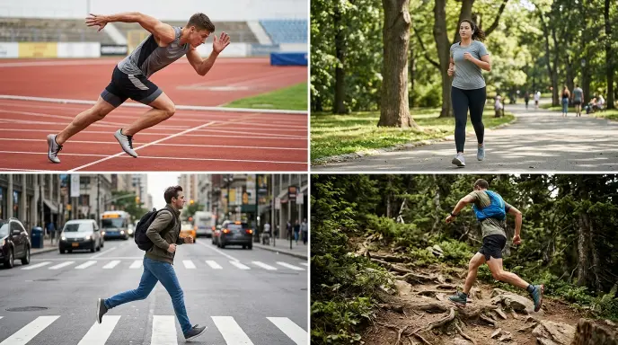 Synonyms for Running as Physical Movement